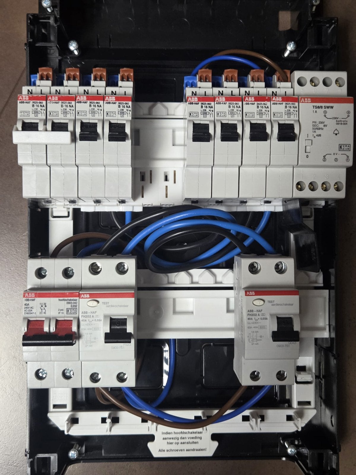 ABB 1-fase groepenkast, Ophalen of Verzenden, Zo goed als nieuw, Overige typen
