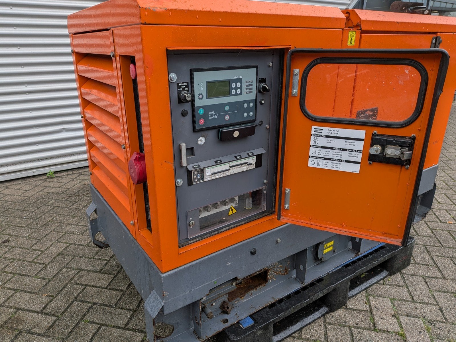 Atlas Copco QAS 20 Diesel Generator - 3910 uur 2019, Ophalen