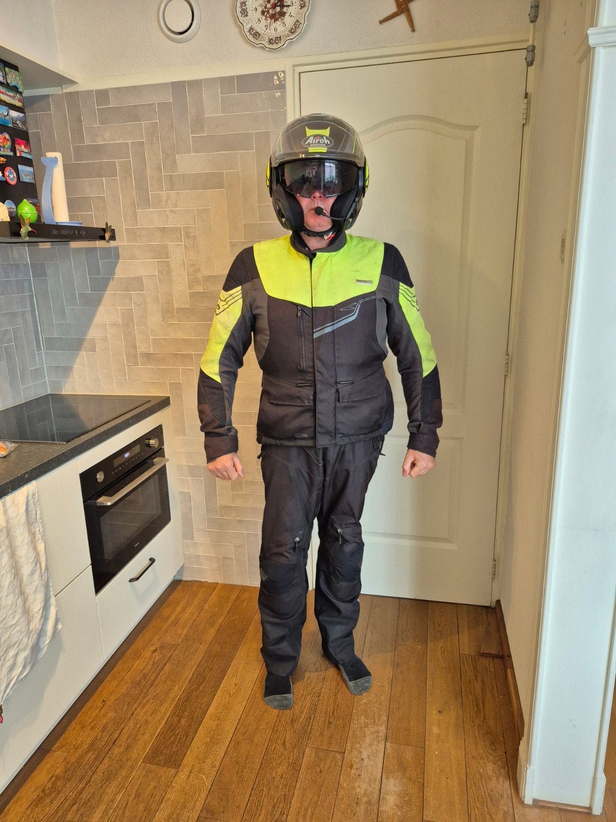 Motor pak Macna heren maat XL (jas) en 2XL (broek), Motoren, Ophalen of Verzenden, Heren, Combipak, Tweedehands