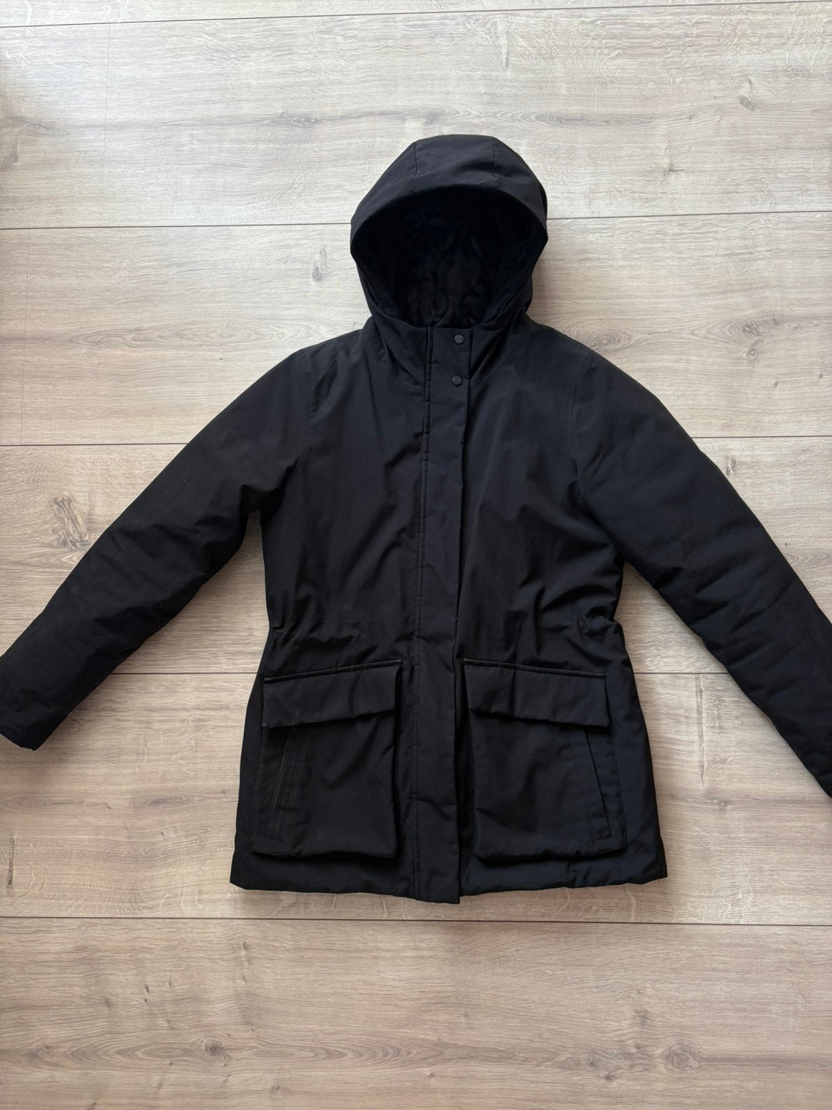 Elvine winterjas, Kleding | Dames, Ophalen of Verzenden, Zo goed als nieuw, Maat 42/44 (L), Zwart