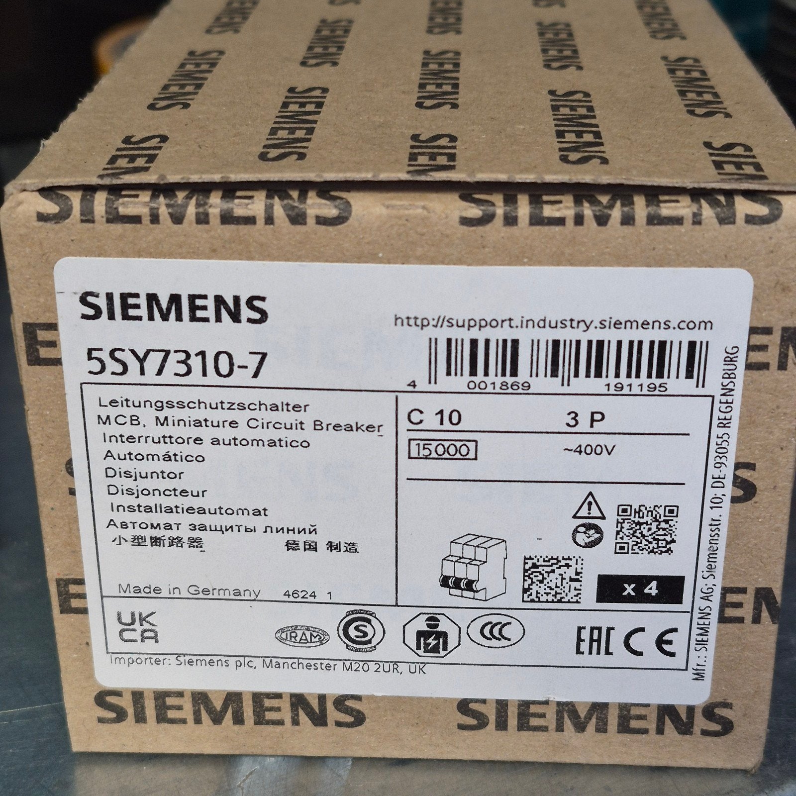 Siemens installatieautomaat 5SY73107, Ophalen of Verzenden, Nieuw, Overige typen