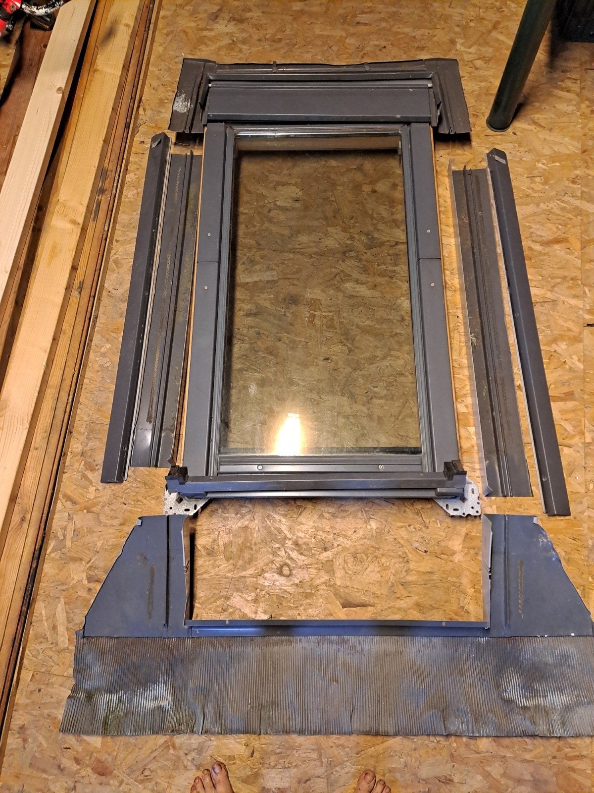 Compleet Velux dakraam - 117x66 cm, Ophalen, Gebruikt, Minder dan 80 cm, 80 tot 120 cm
