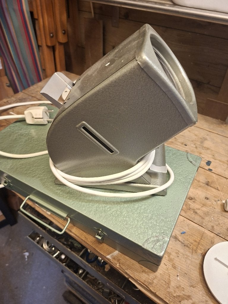 2 Opbergkoffertjes Metaal voor Dia's + projector, Ophalen of Verzenden