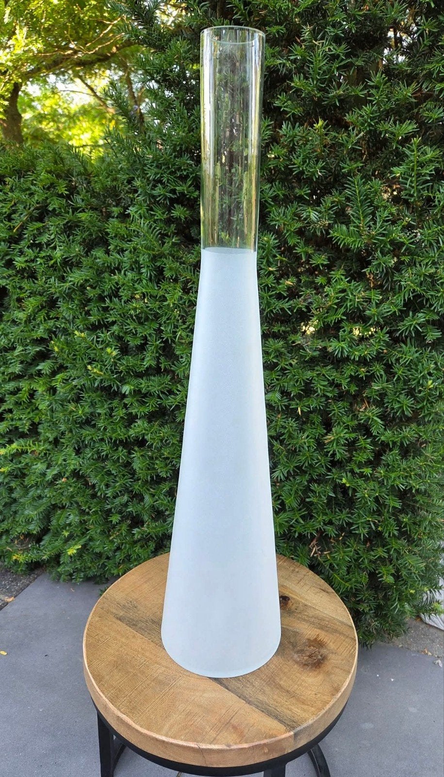 Grote hoge Vaas (Ikea ps) van dik glas., Ophalen, Zo goed als nieuw, Overige kleuren, Glas