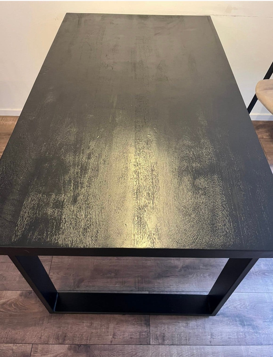 Mango hout eettafel, Ophalen, Zo goed als nieuw, Rond, 100 tot 150 cm
