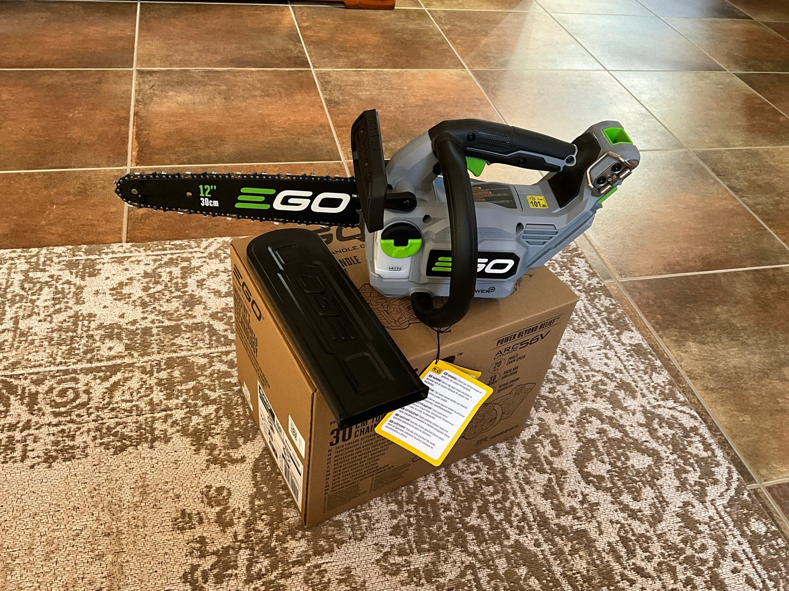 EGO Power+ Top Handle CS1200E Accu Kettingzaag - Nieuw, Ophalen, Kettingzaag, Nieuw, 30 tot 70 mm