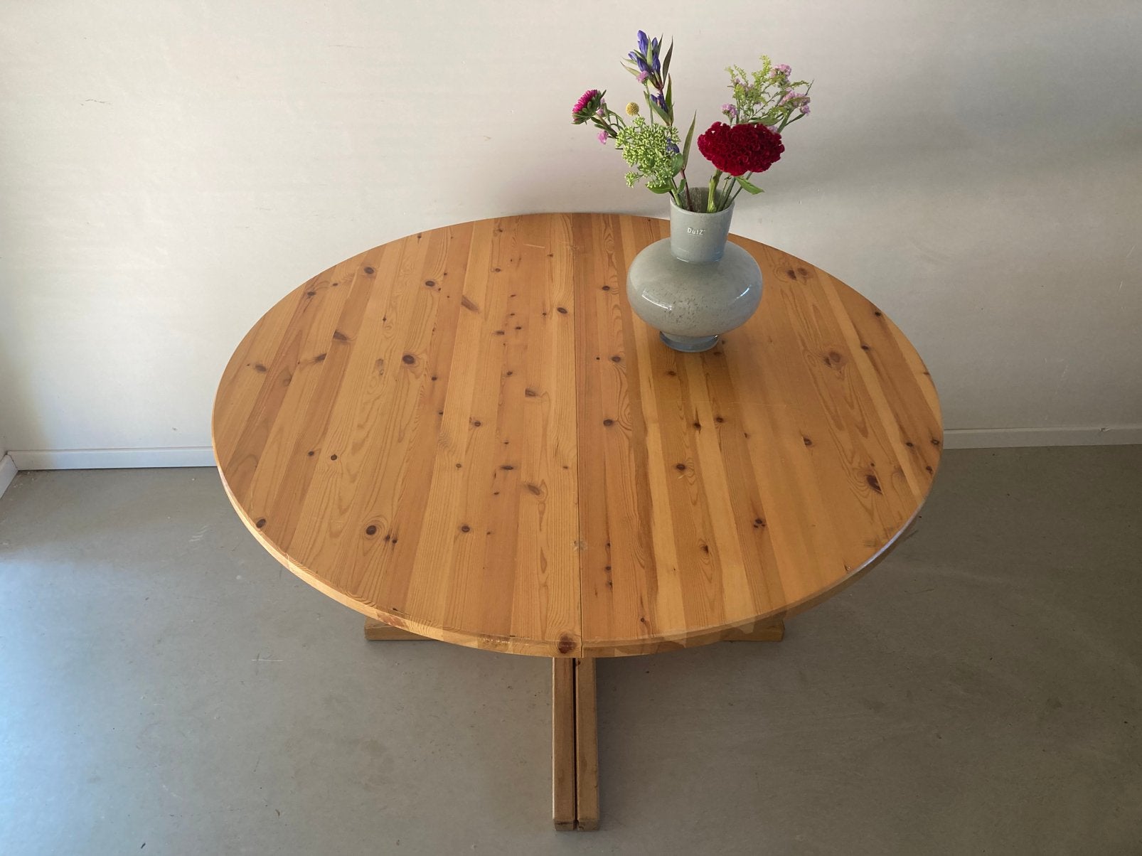 Midcentury vintage XL Deense massieve eettafel uitschuifbaar, Huis en Inrichting, Tafels | Eettafels, Ophalen, Gebruikt, 100 tot 150 cm