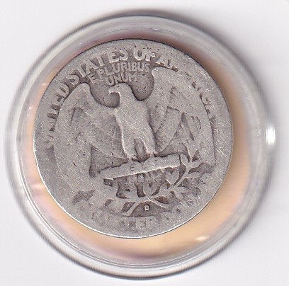 USA 1/4 Dollar 1936 D   in mindere kwaliteit, Verzenden, Noord-Amerika, Losse munt, Zilver