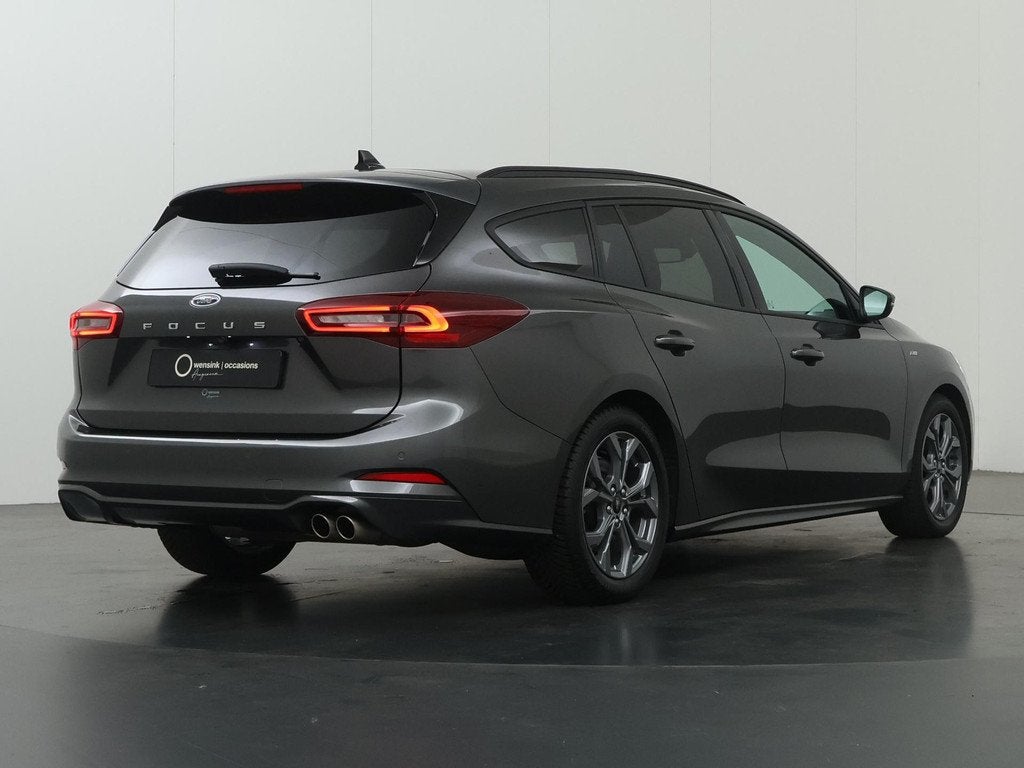 Ford Focus 1.0 EcoBoost Hybrid ST Line X | Afneembare Trekha, Stof, Gebruikt, Blauw, 155 pk