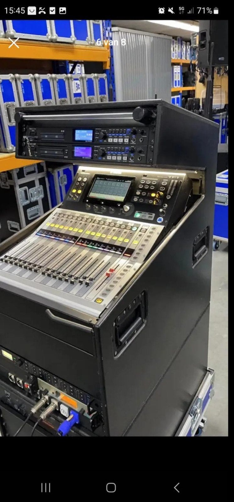 Zeer stevige flightcase voor Yamaha digitaal mengpaneel., Ophalen, Gebruikt