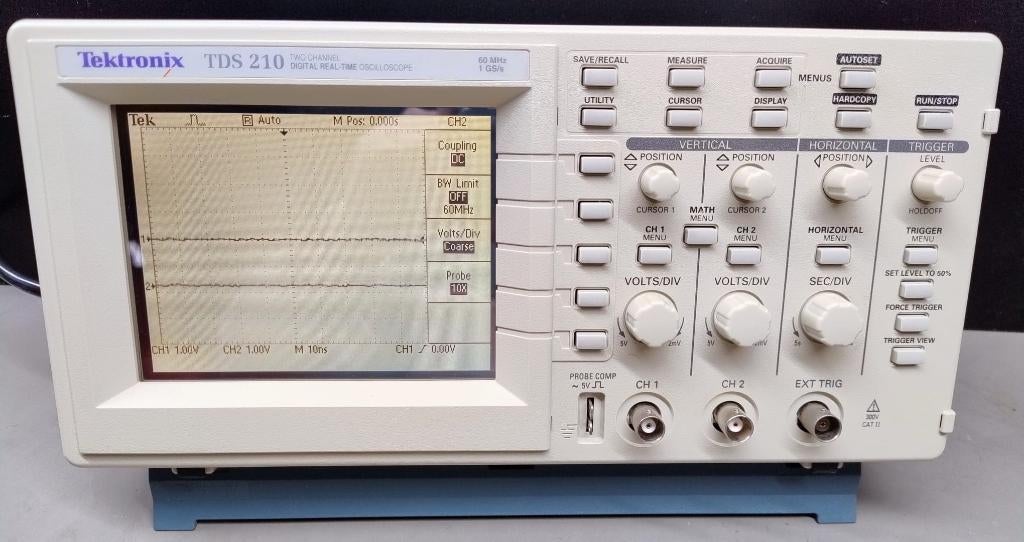Tektronix TDS210 60MHz met Printer / Data moduul, Doe-het-zelf en Verbouw, Meetapparatuur, Ophalen of Verzenden, Gebruikt, Overige meters
