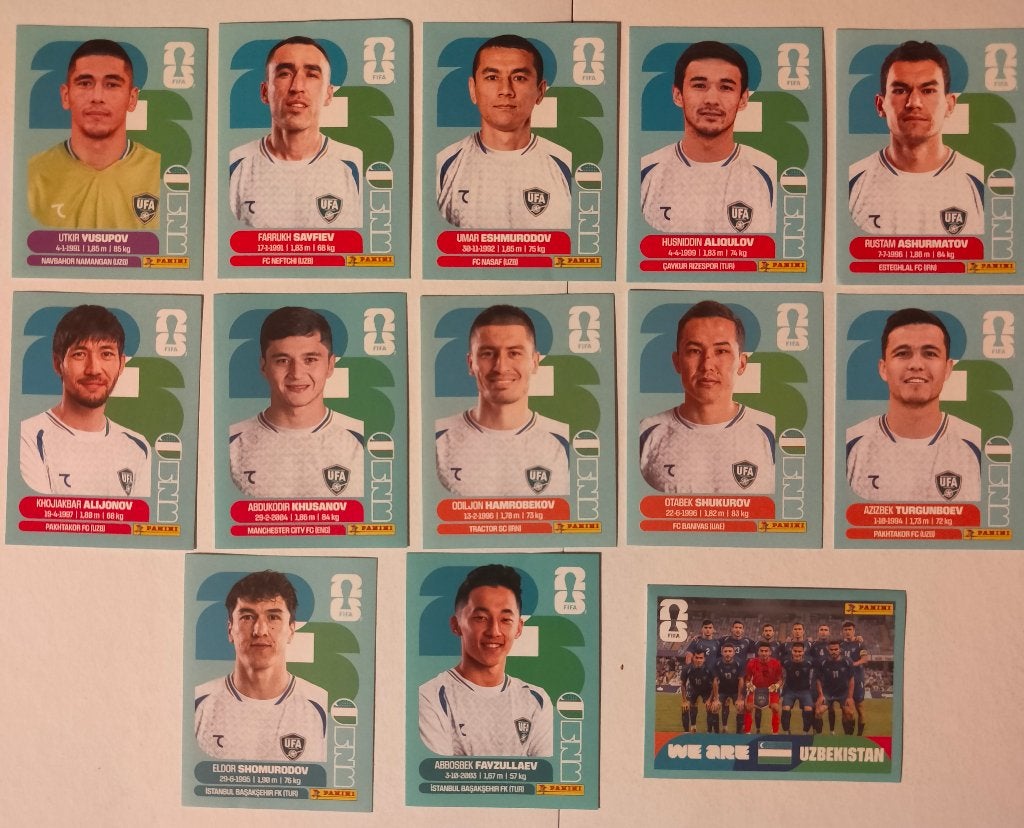 Panini Voetbalstickers - We Are Uzbekistan, Ophalen of Verzenden, Nieuw, Meerdere stickers