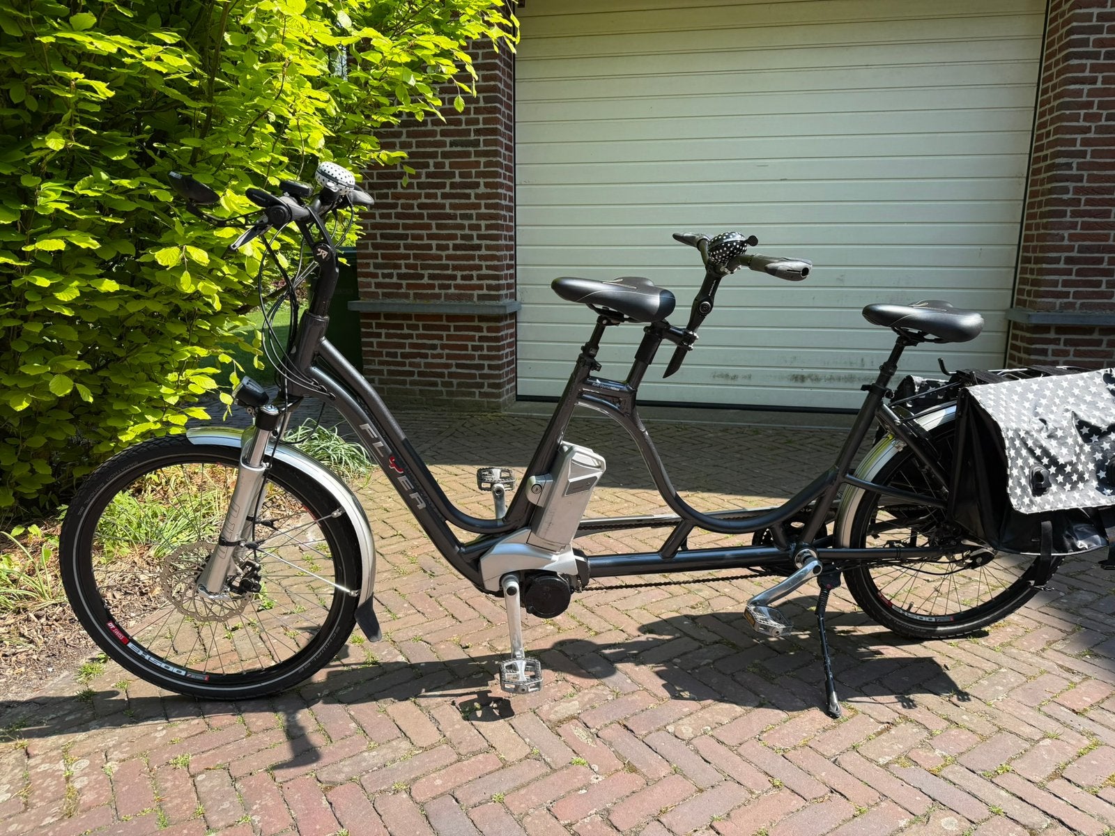 Elektrische tandem Flyer T5R weinig gebruikt in nette staat, Fietsen en Brommers, Fietsen | Tandems, Minder dan 10 versnellingen