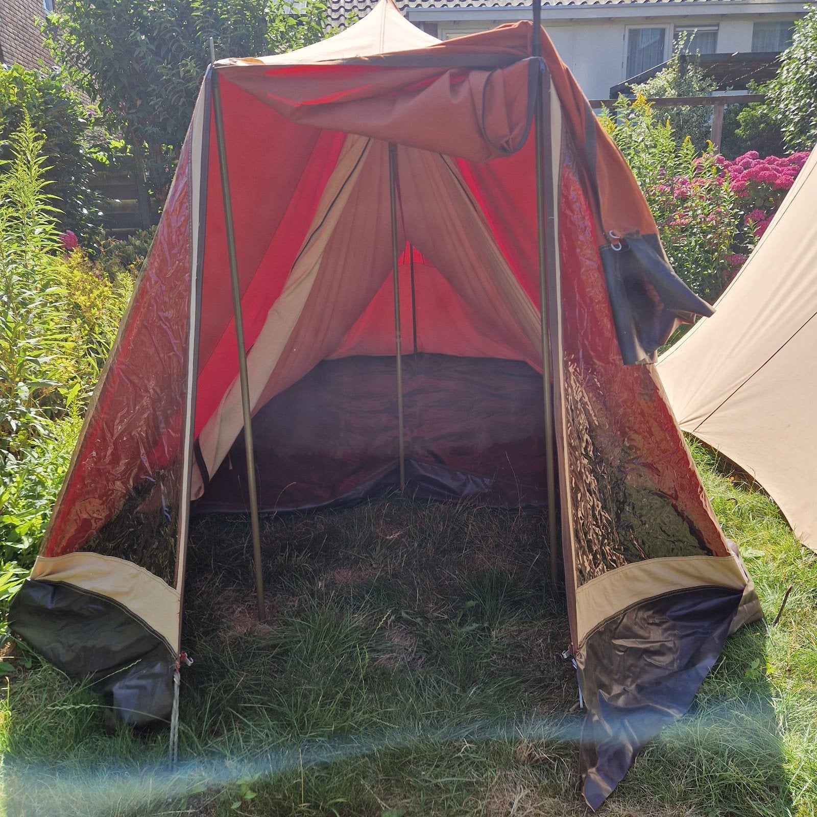 Tent, intersport, vintage jaren 70, Ophalen, Gebruikt, Tot en met 2