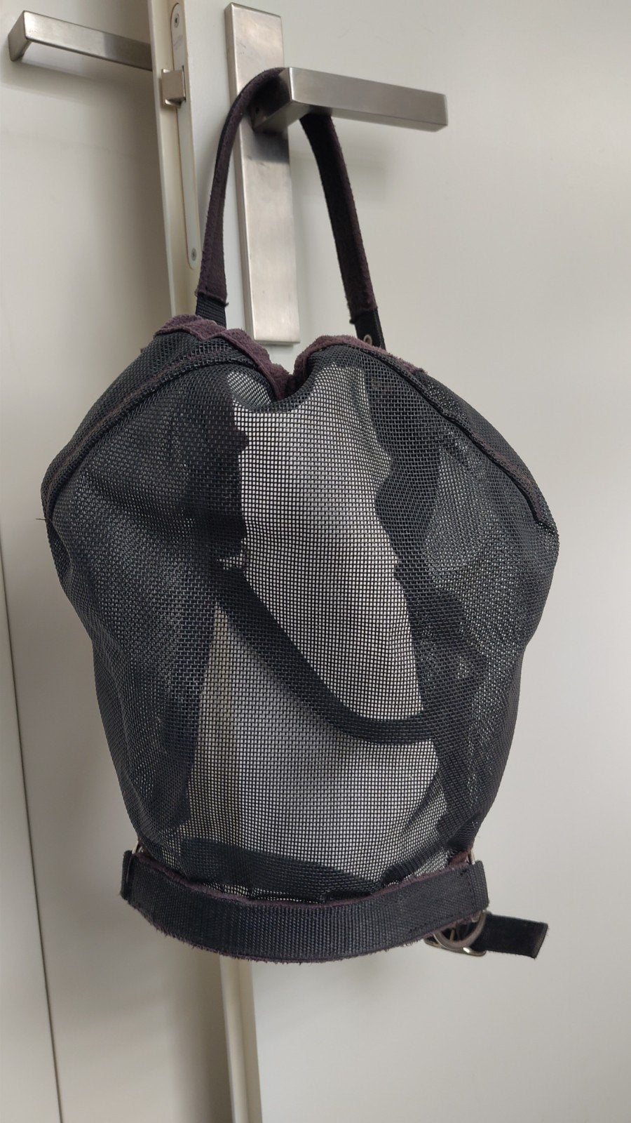 Halster met vliegenmasker, zwart, afmeting full., Dieren en Toebehoren, Ophalen, Zo goed als nieuw