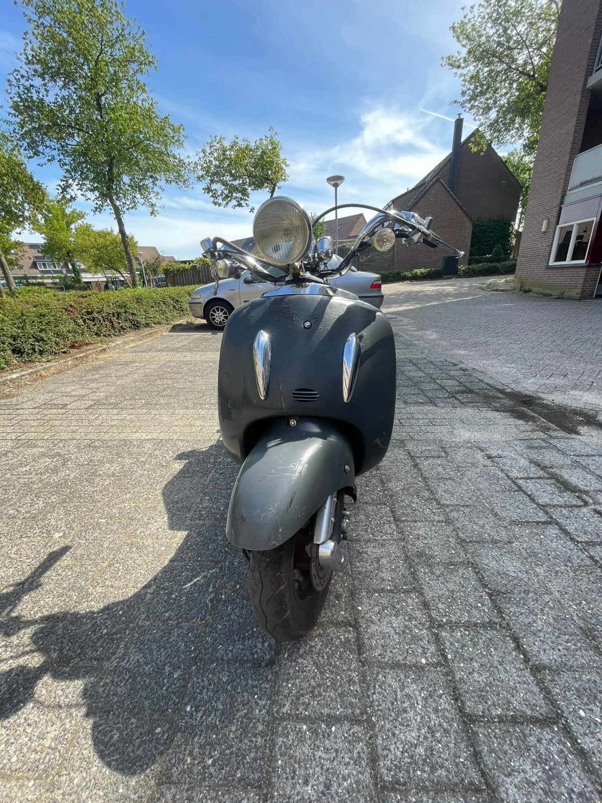 Retro Scooter te koop/ruil, Fietsen en Brommers, Scooters | Overige merken, Ophalen, Gebruikt, Maximaal 45 km/u, Benzine