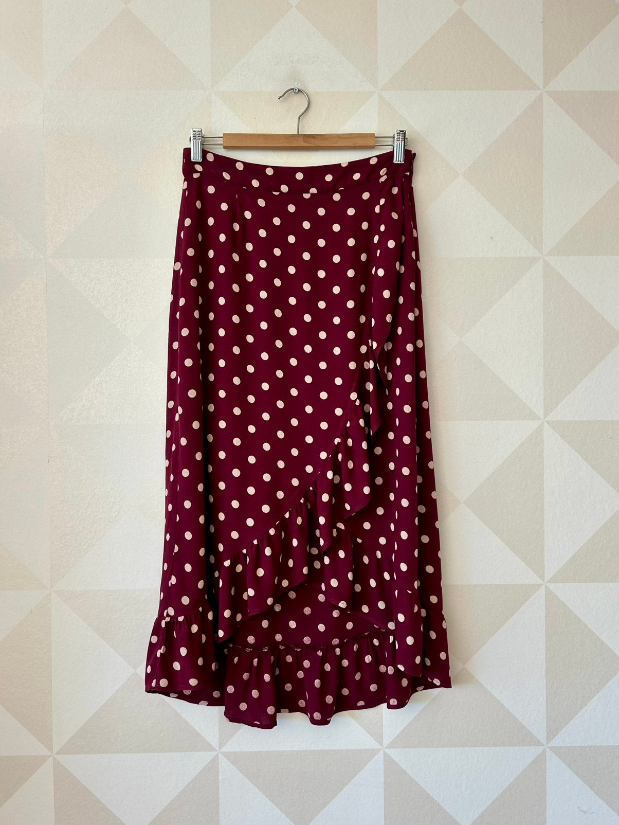 King Louie Skirt rok paars wit stip M/38 zgan, Kleding | Dames, Maat 38/40 (M), Paars, Ophalen of Verzenden, Zo goed als nieuw