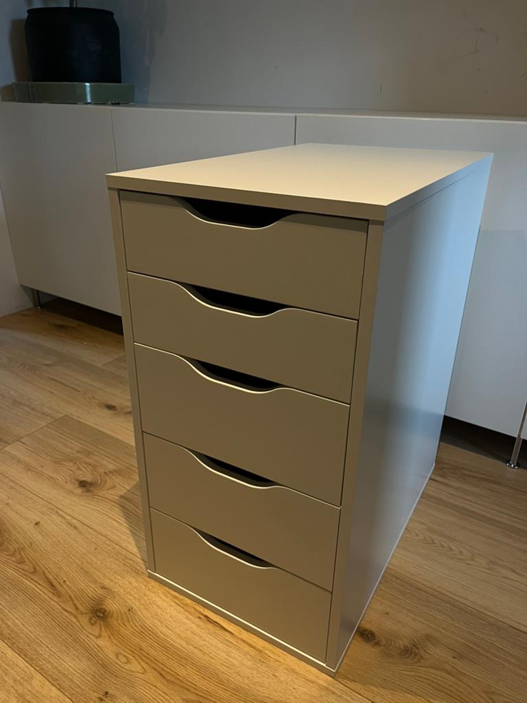 Ikea ladeblok Alex, Huis en Inrichting, Ophalen, Minder dan 50 cm, 5 laden of meer, Zo goed als nieuw