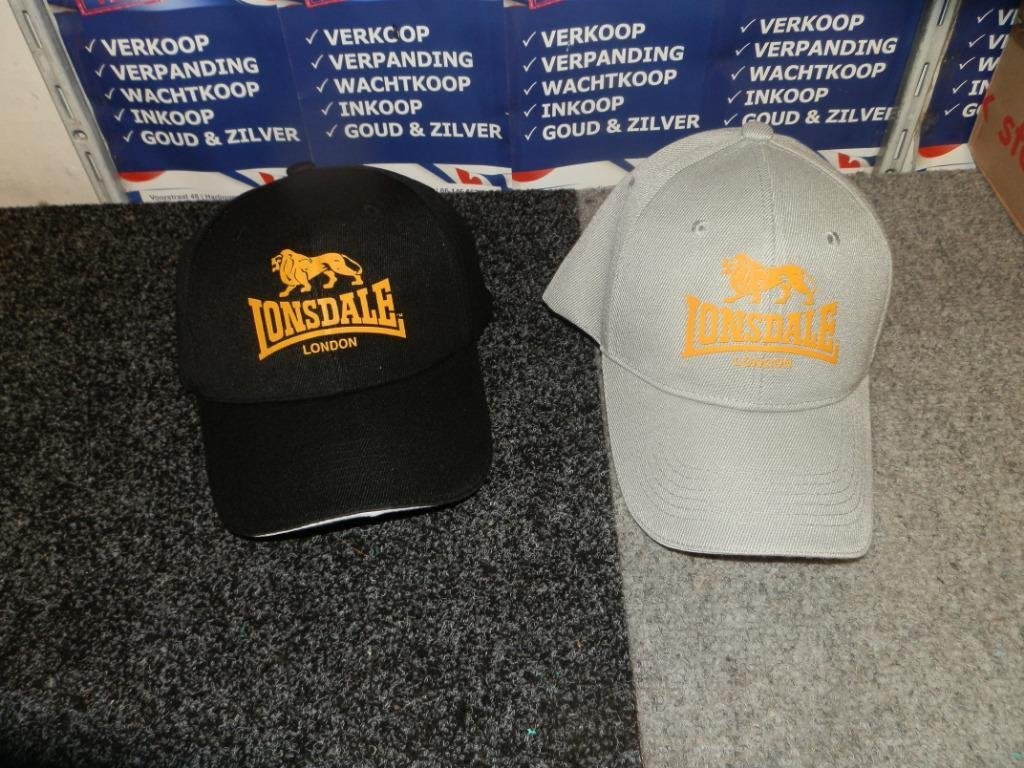 Pet cap baseballcap Lonsdale nieuw one size fit klitterband, Ophalen of Verzenden, Nieuw, One size fits all, Pet