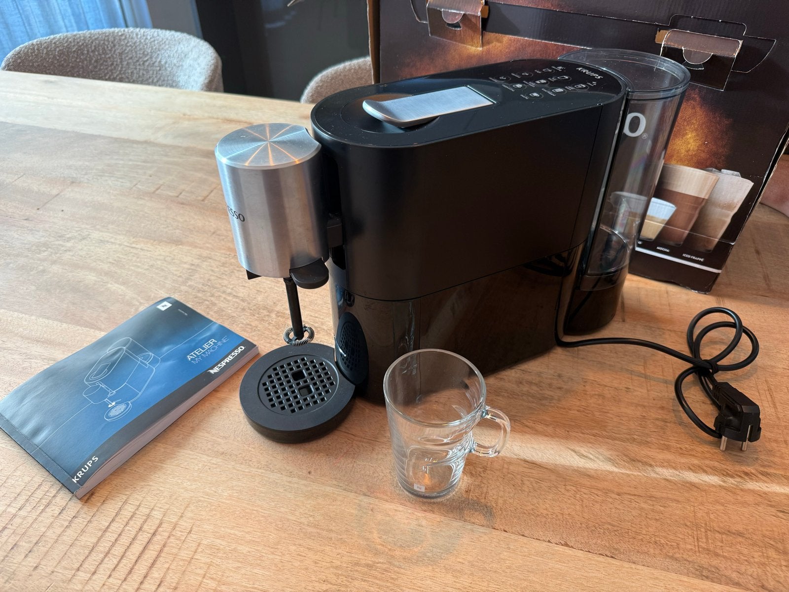 Nespresso Atelier, Ophalen, Koffiemachine, Zo goed als nieuw, Koffiepads en cups
