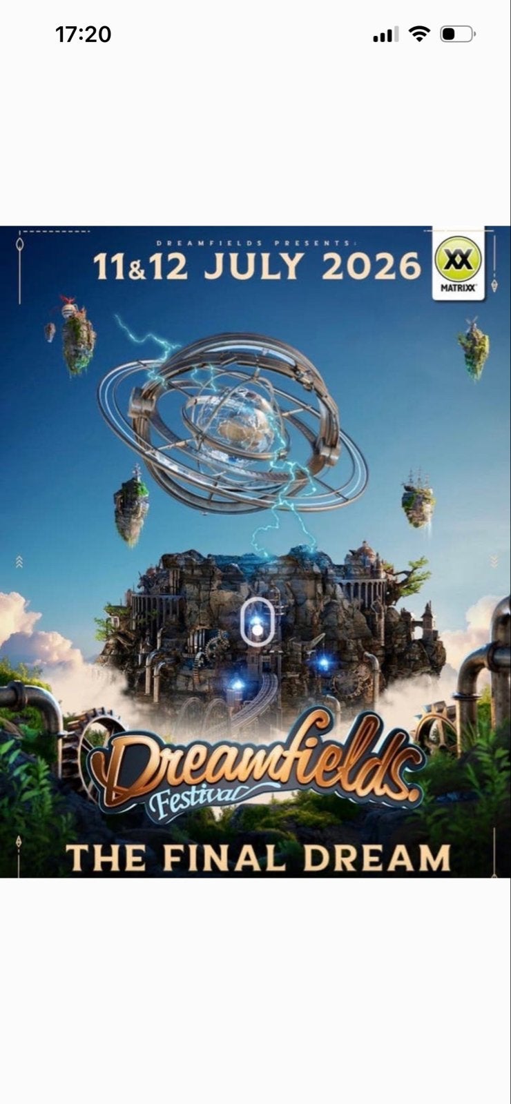 Twee combi tickets Dreamfields en Dreampop, Twee personen