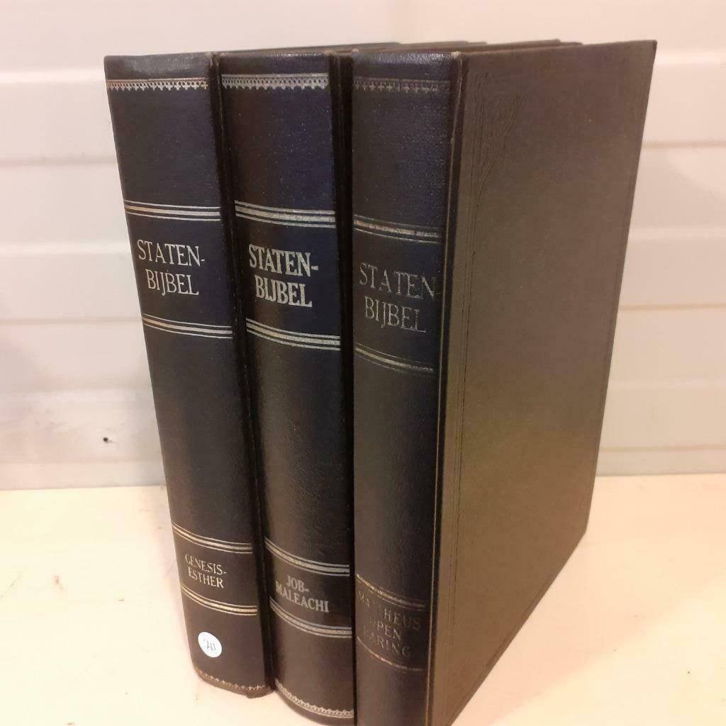 Nr. 211 Drie delige Statenbijbel, Ophalen of Verzenden, Gelezen, Christendom | Protestants