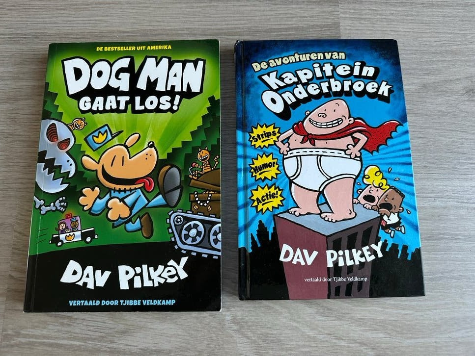 Dog Man en Kapitein Onderbroek boeken - Dav Pilkey, Ophalen of Verzenden, Zo goed als nieuw, Fictie algemeen