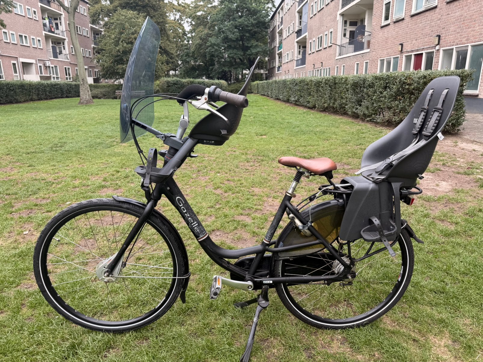 Gazelle bloom moederfiets 49 cm, Fietsen en Brommers, Ophalen, 2 zitjes, 47 tot 50 cm, Windscherm