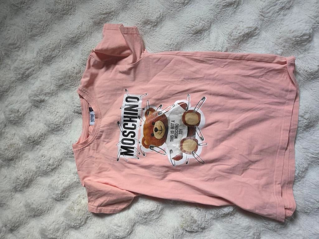 Moschino T-shirt roze maat 164, Ophalen of Verzenden