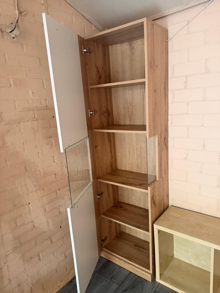 Hoge kast met planken - 186x51x34 cm, Ophalen, Gebruikt, 50 tot 100 cm, 150 tot 200 cm