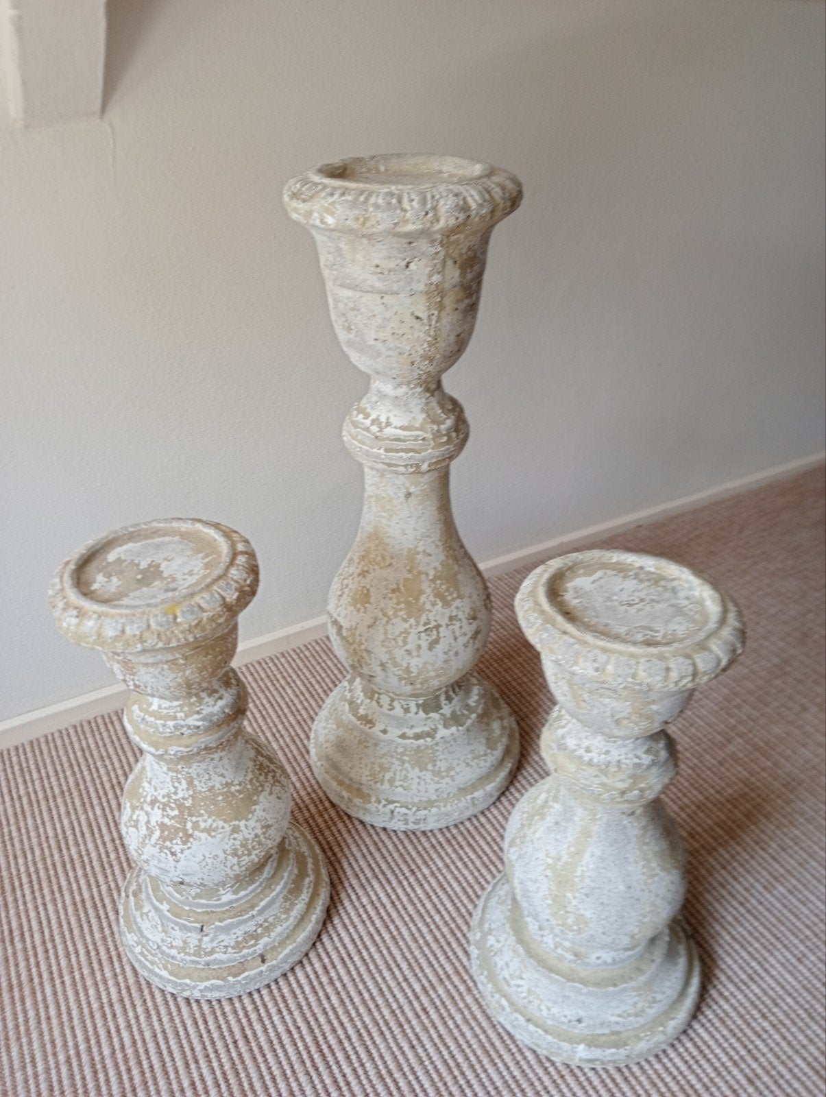3 prachtige kandelaars, Huis en Inrichting, Woonaccessoires | Kandelaars en Kaarsen, Ophalen, Zo goed als nieuw, Kandelaar, 75 cm of meer