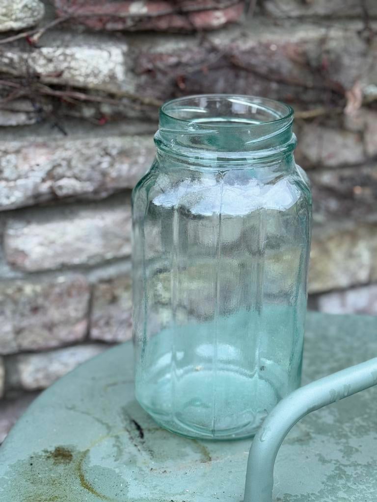 Oude groende hongaarse ribbelvaas, Antiek en Kunst, Curiosa en Brocante, Ophalen of Verzenden