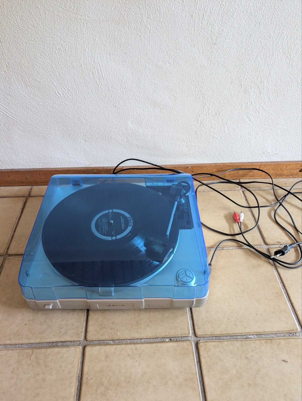 Zolid Platenspeler met blauwe kap, Audio, Tv en Foto, Platenspelers, Ophalen, Zo goed als nieuw, Platenspeler, Overige merken