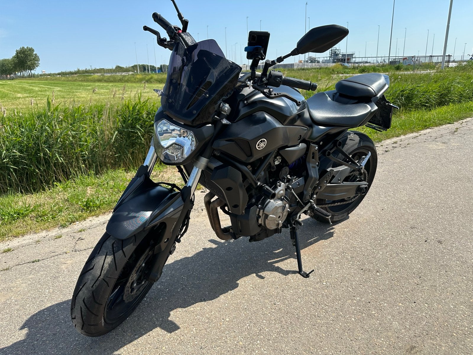 Yamaha MT-07 uit 2017 met ABS. A2 motor (35 kW)., Motoren, 2 cilinders, Sportuitlaat, Gebruikt, Particulier