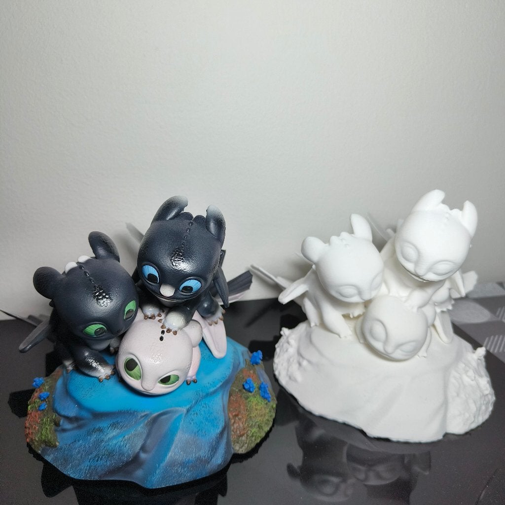 Sideshow how to train your dragon 3d scan print, Verzamelen, Beelden en Beeldjes, Ophalen of Verzenden, Nieuw, Fantasy