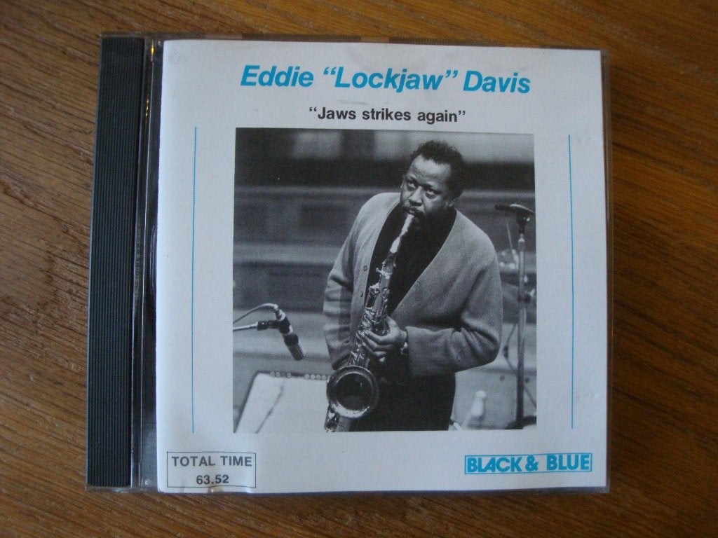 Eddie “Lockjaw” Davis - Jaws Strikes Again (jazz), Ophalen of Verzenden, Zo goed als nieuw, Jazz, Inclusief doosje