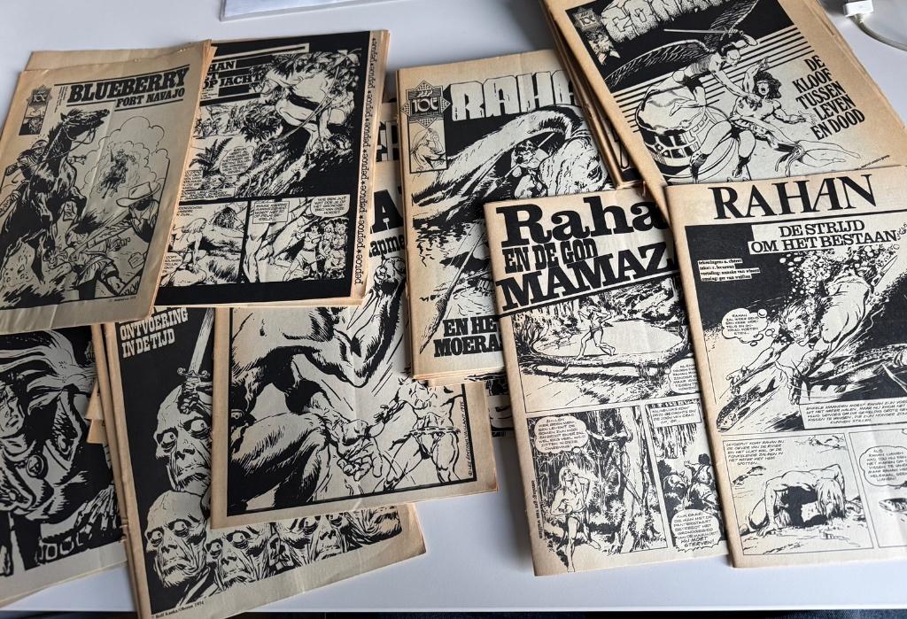 Vintage Stripboeken Jaren 70 – Rahan Andrax Blueberry Conan, Gelezen, Verzenden, Conan Rahan, Meerdere stripboeken