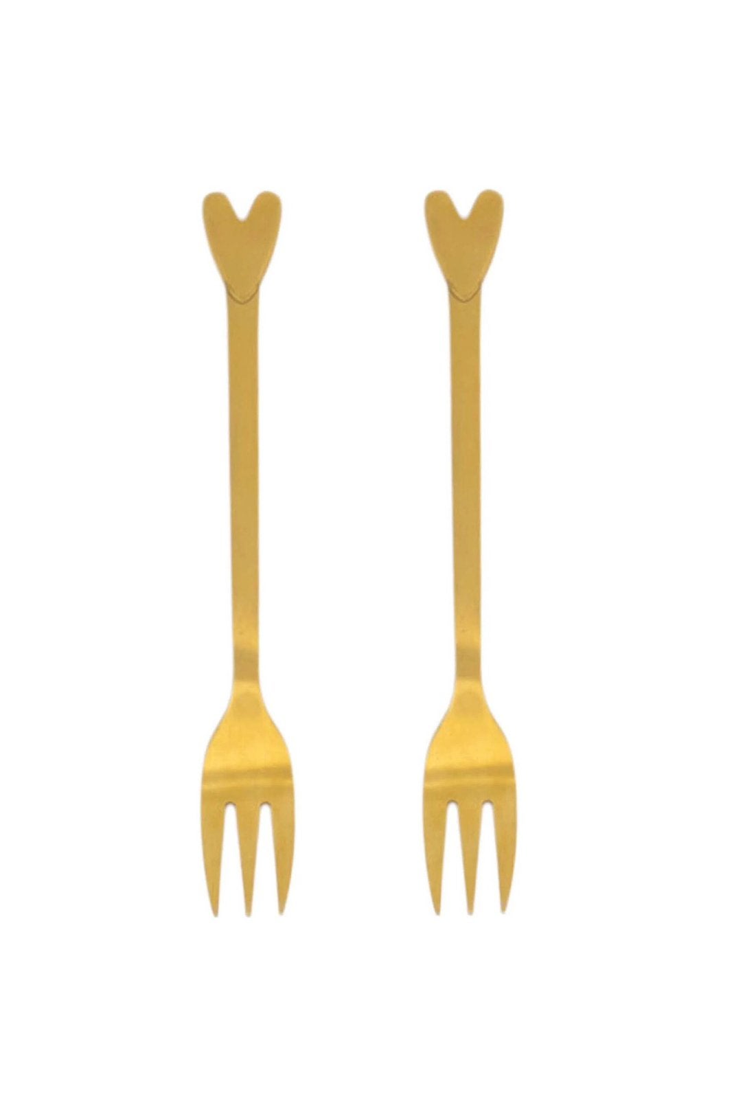 Zusss gouden vorkjes, Ophalen of Verzenden, Zo goed als nieuw, Rvs of Chroom
