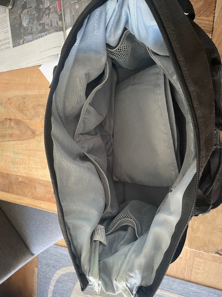 Babytas Babyono met verschoonmat, Bevestiging voor kinderwagen, Grijs, Ophalen, Verzorgingstas