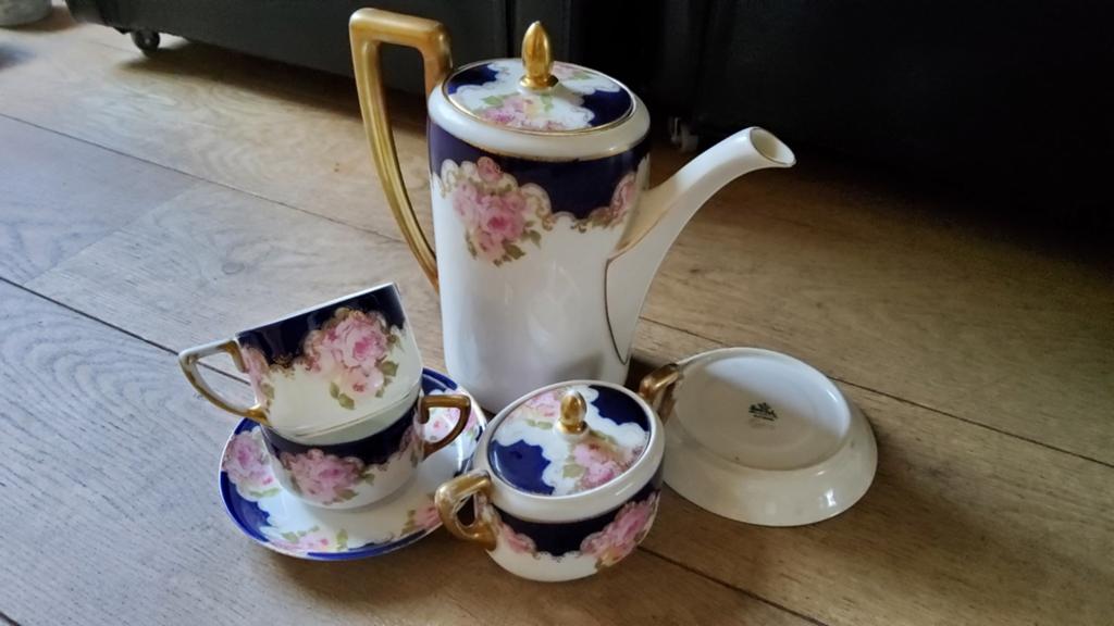 Antiek porselein Duits theeservies gemerkt Rosenthal Tristan, Ophalen of Verzenden