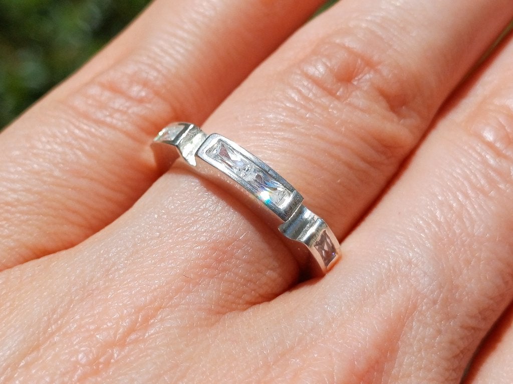 Vanoli - 925 zilveren design ring witte topaas maat 16,5, Daiva1973@hotmail.com, Vanoli, Nieuw, Ophalen of Verzenden