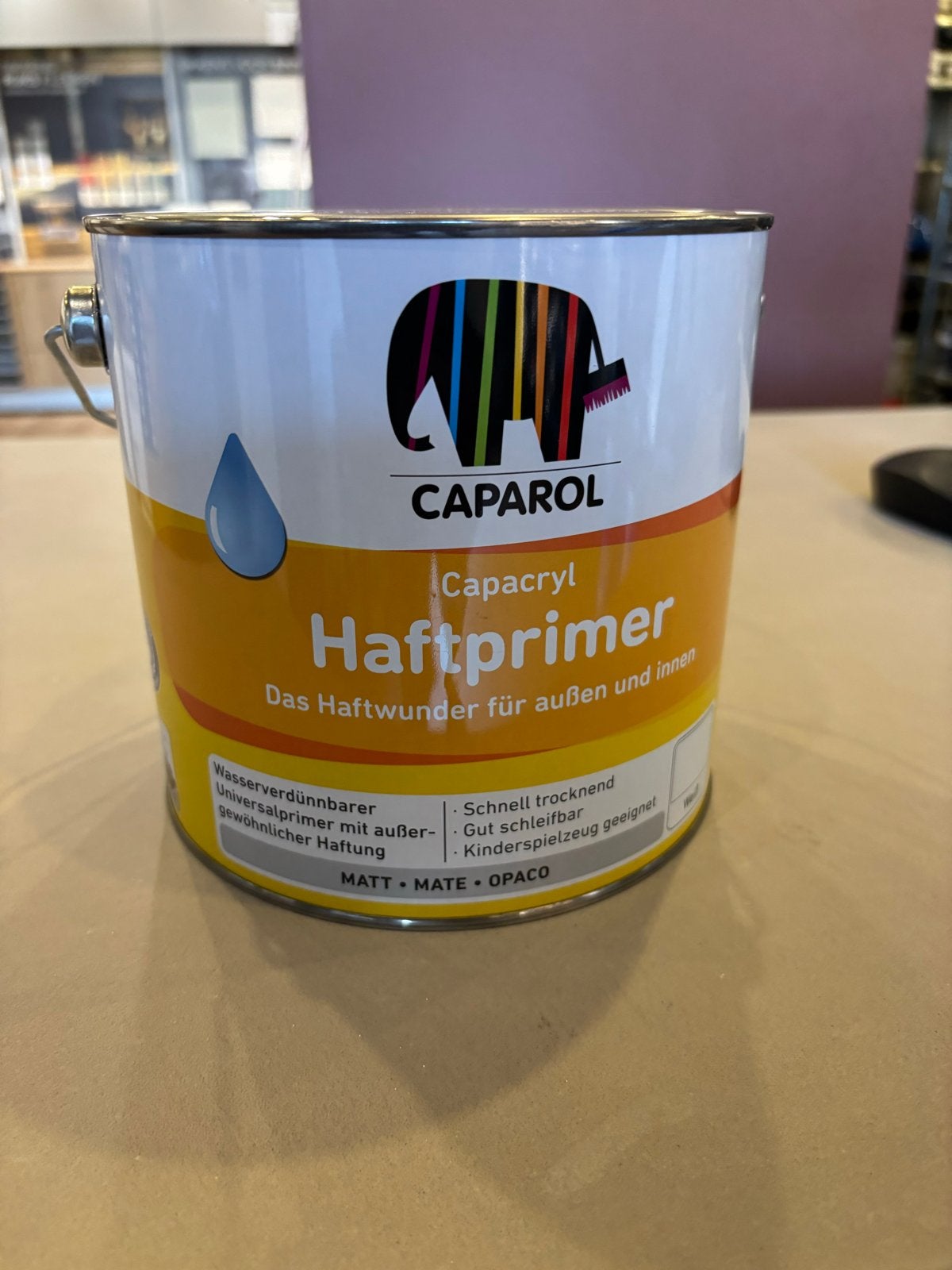 Caparol Capacyrl Haftprimer - Hechtprimer voor binnen en bui, Wit, Nieuw, Ophalen of Verzenden, Verf