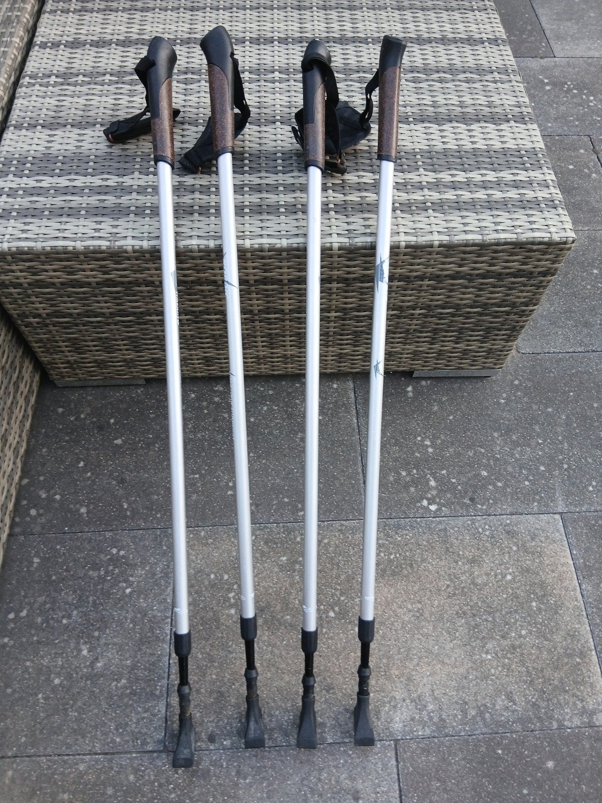 2 sets Nordic Walking wandelstokken, Ophalen, Gebruikt, Wandelstok