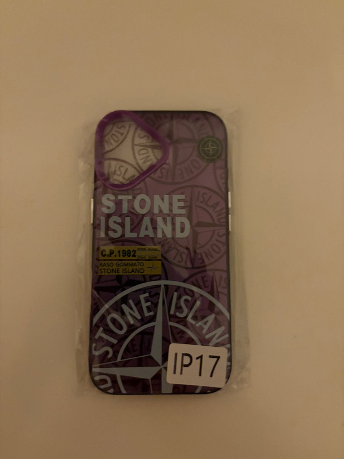 Iphone 17 stone island hoesje paars, Verzenden, Zo goed als nieuw