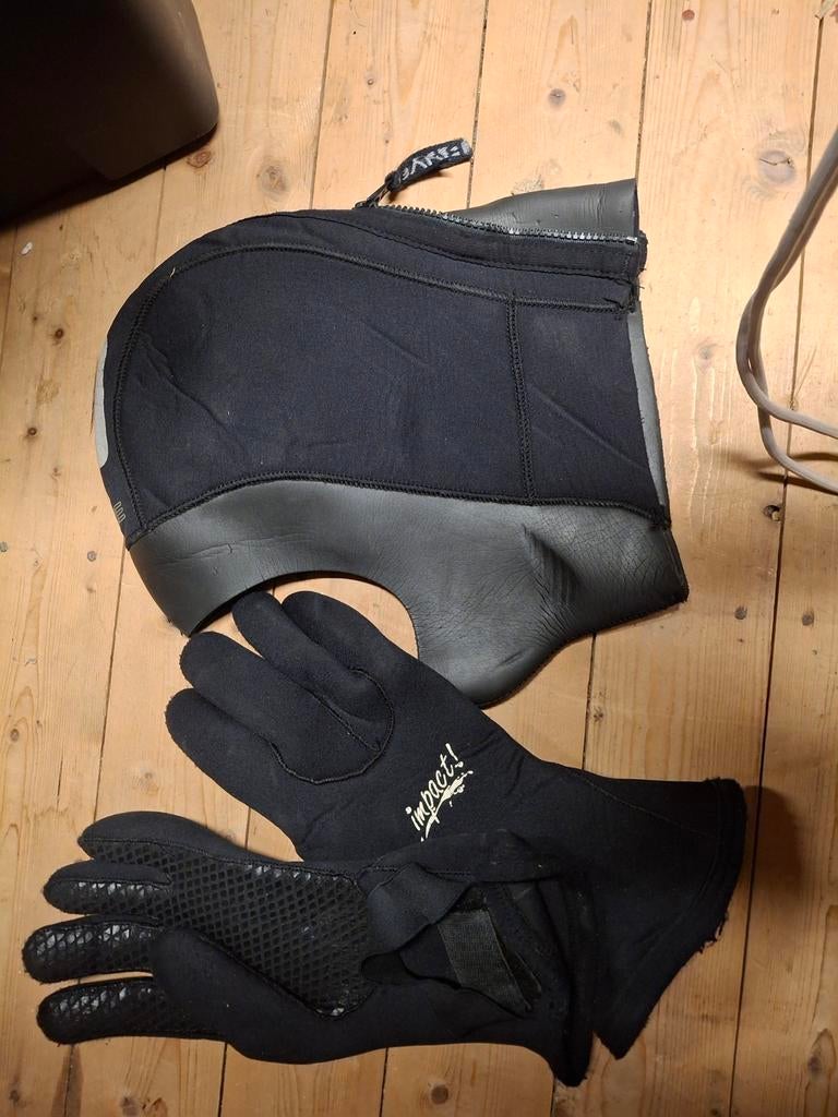 Neopreen duikcap L en handschoenen maat S, Ophalen of Verzenden