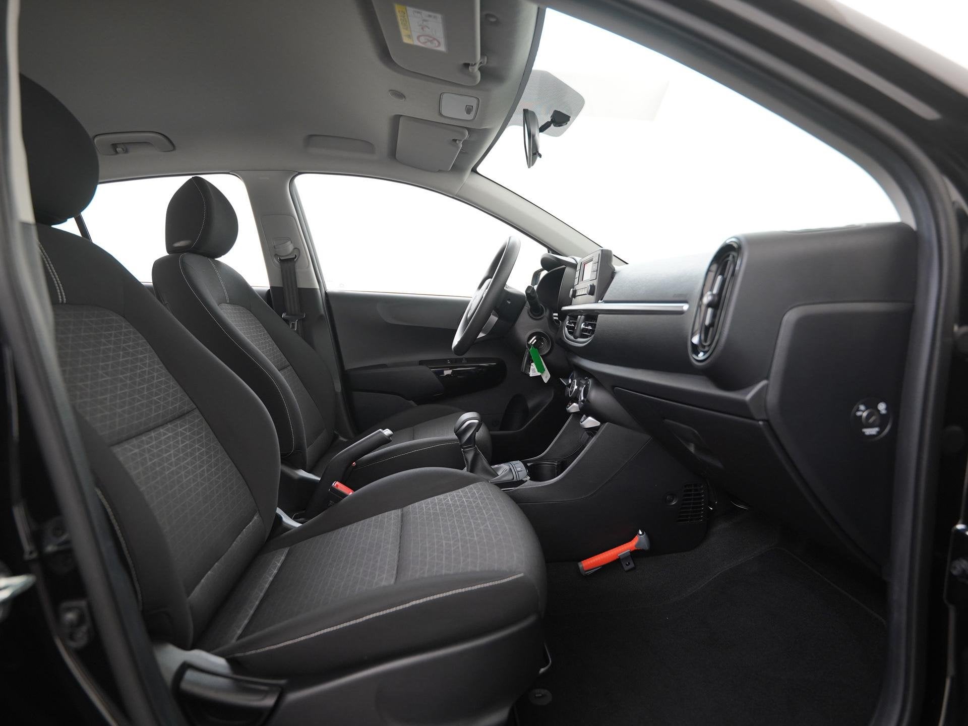 Kia Picanto 1.0 DPi ComfortLine Automaat | Airco | Zondag Op, Auto's, Gebruikt, 4 stoelen, Zwart, Origineel Nederlands