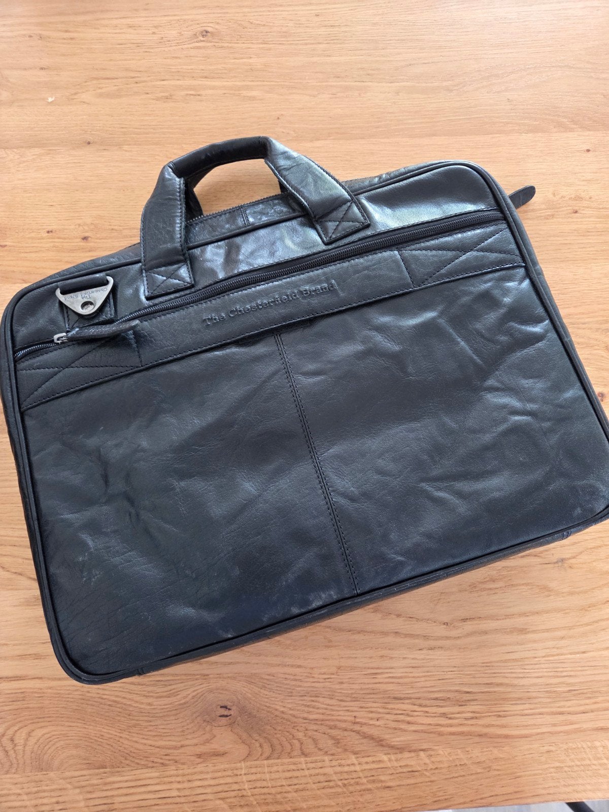 Nieuwe zwarte aktetas The Chesterfield Brand, Computers en Software, Laptoptassen, Meerdere vakken, 17 inch of meer, Nieuw, Aktetas