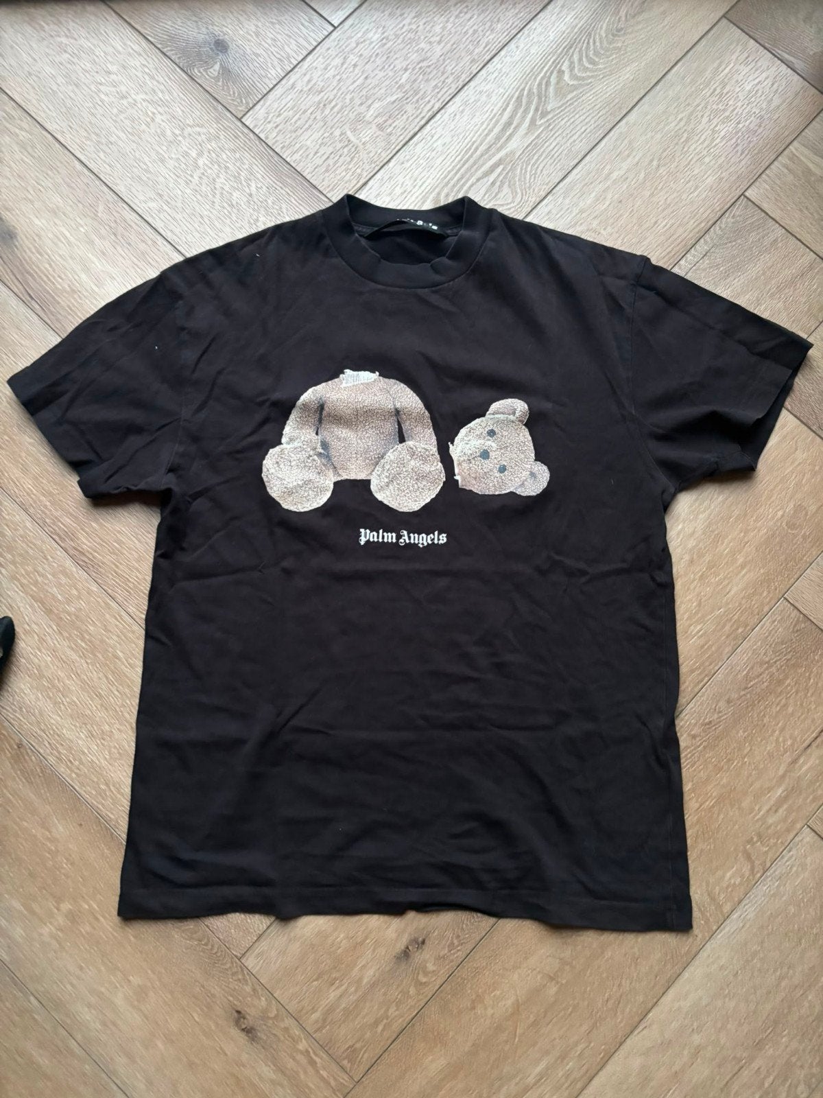 Zwart shirt met beer maat m, Ophalen of Verzenden, Gedragen, Maat 48/50 (M), Zwart