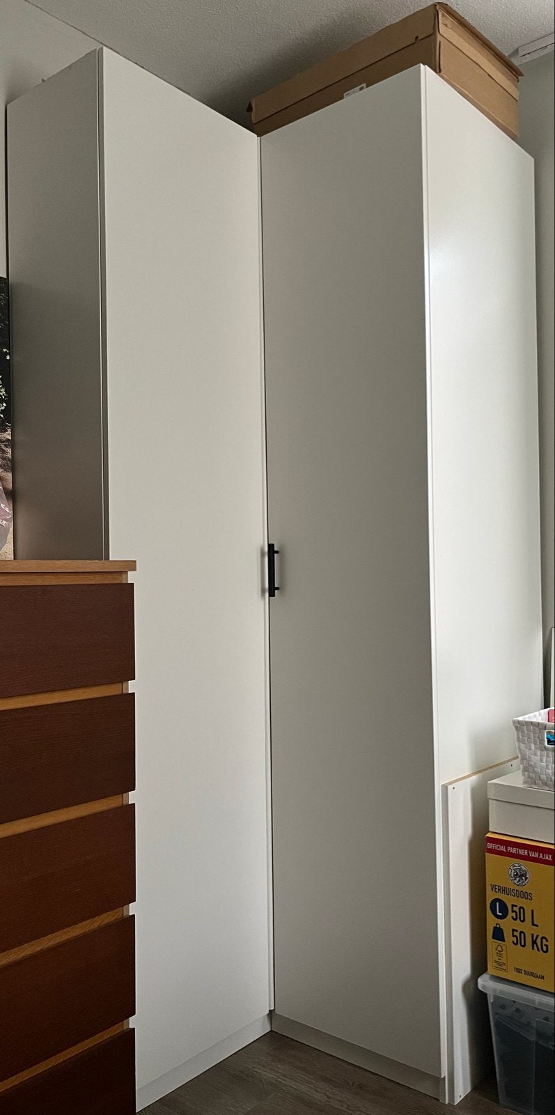 Ikea Pax hoekkledingkast 110x88x236, Huis en Inrichting, Kasten | Kledingkasten, Ophalen, Gebruikt, 100 tot 150 cm, 200 cm of meer