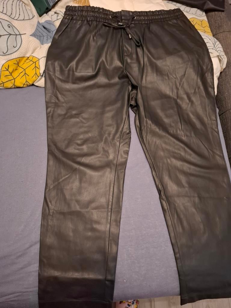 Leren broek, Ophalen of Verzenden, Zo goed als nieuw, Zwart, Lang